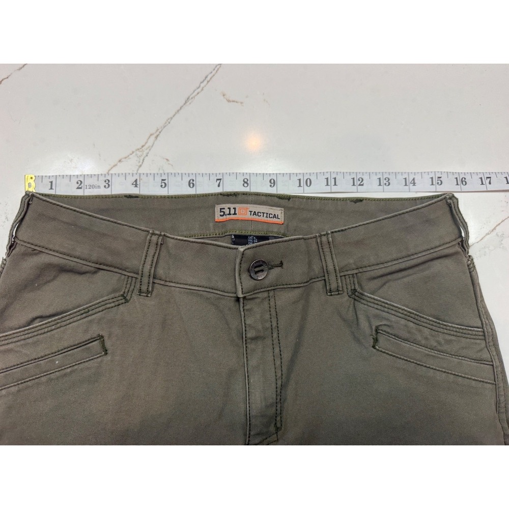 5.11 Tactical Women's Straight Leg Pants Olive Green Size 6 Regular Stretch - Picture 10 of 13